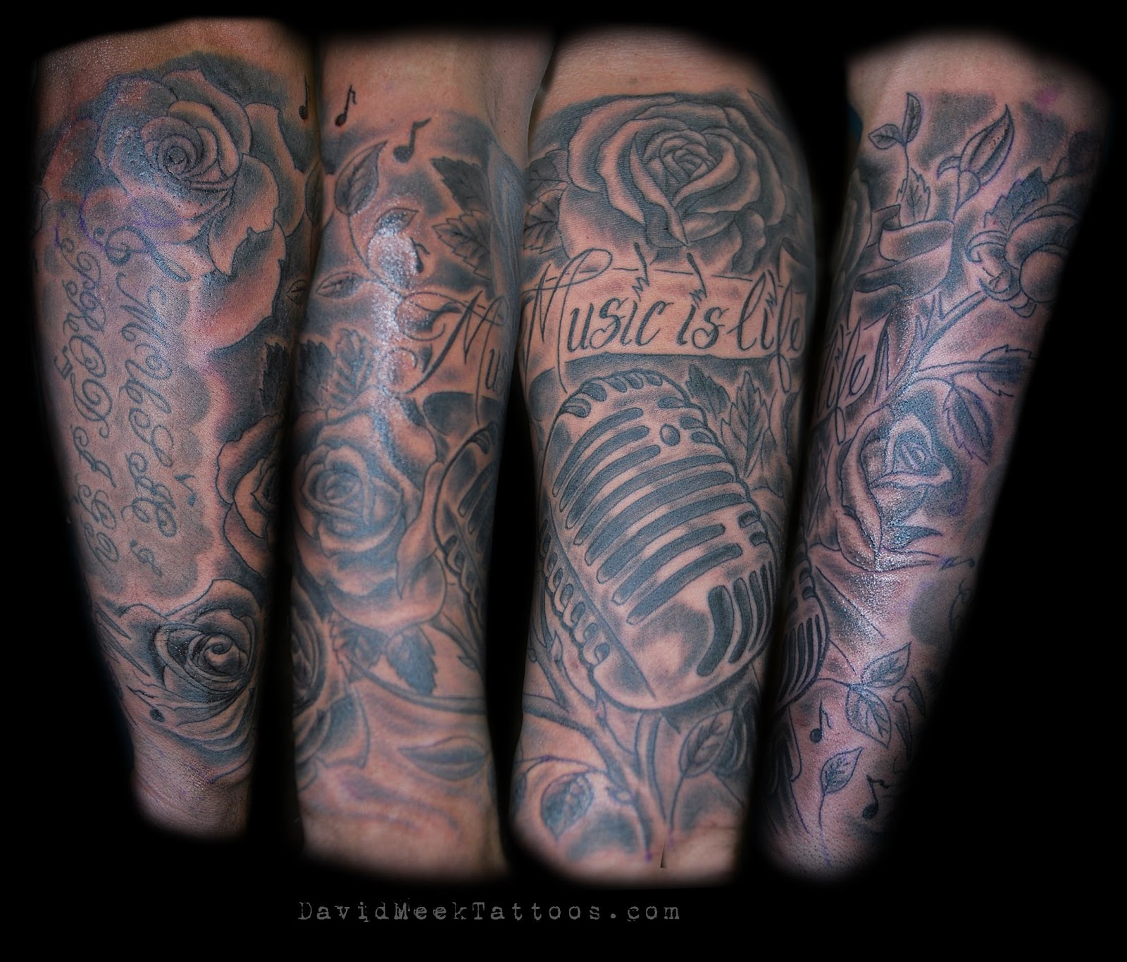 quarter sleeve tattoo