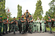 Mayjen TNI Niko Fahrizal Kunjungi Yonif 116/GS, Ajak Prajurit Jauhi Pelanggaran dan Jaga nama baik Satuan