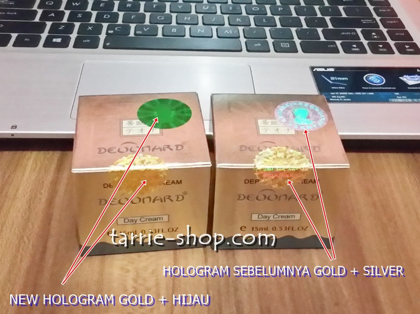 Hologram Original Deoonard Gold Silver Holo Silver Holo Hijau