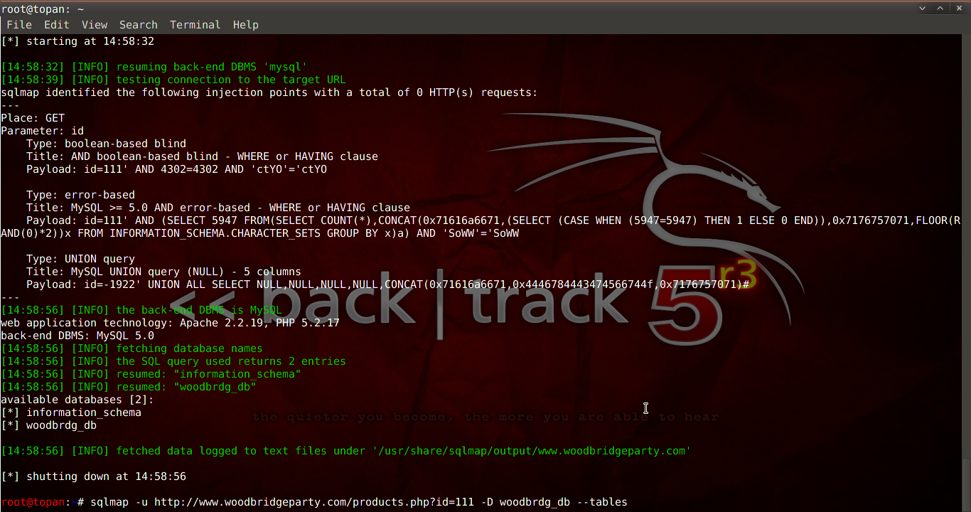 Tutorial Sql Injection Dengan SQLMAP Kali Linux - Kali 