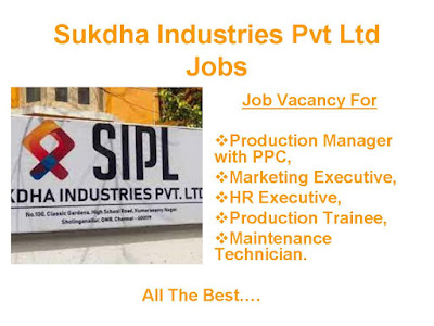 Sukdha Industries Pvt Ltd Jobs