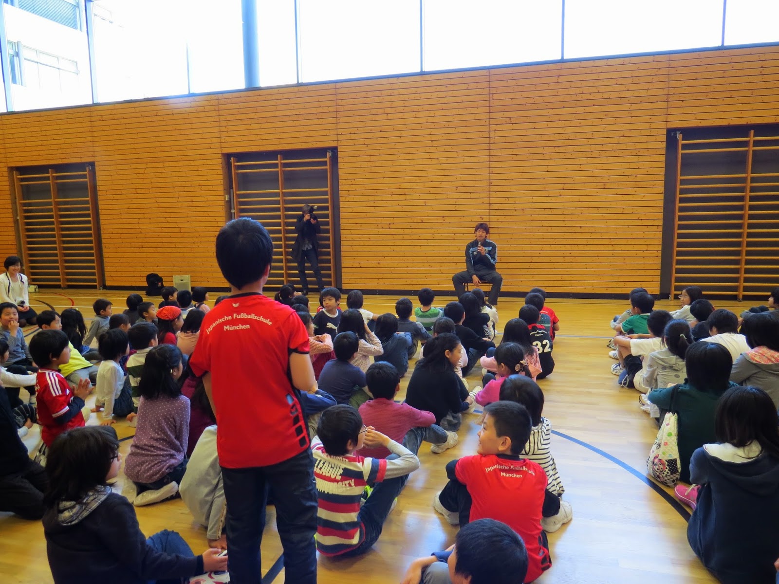 ミュンヘン日本人国際学校 大迫勇也選手が来たよ