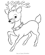 Coloring Pages Reindeer And Sleigh : Outlined Team Of Reindeer And Santa In His Sleigh Flying ... / Hurray for rudolph coloring page.
