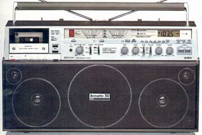 old school boombox