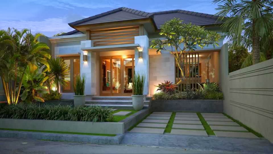 Interior Dan Eksterior Unik Dari Rumah  Gaya  Bali Modern 