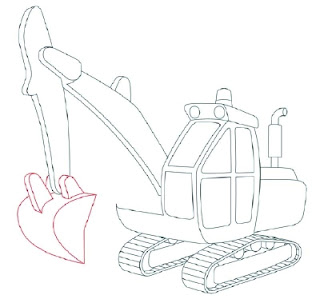 How to Draw Excavators in 11 Steps