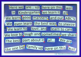 photo of: Kindergarten 'Family' Bulletin Board via RainbowsWithinReach RoundUP of Bulletin Boards