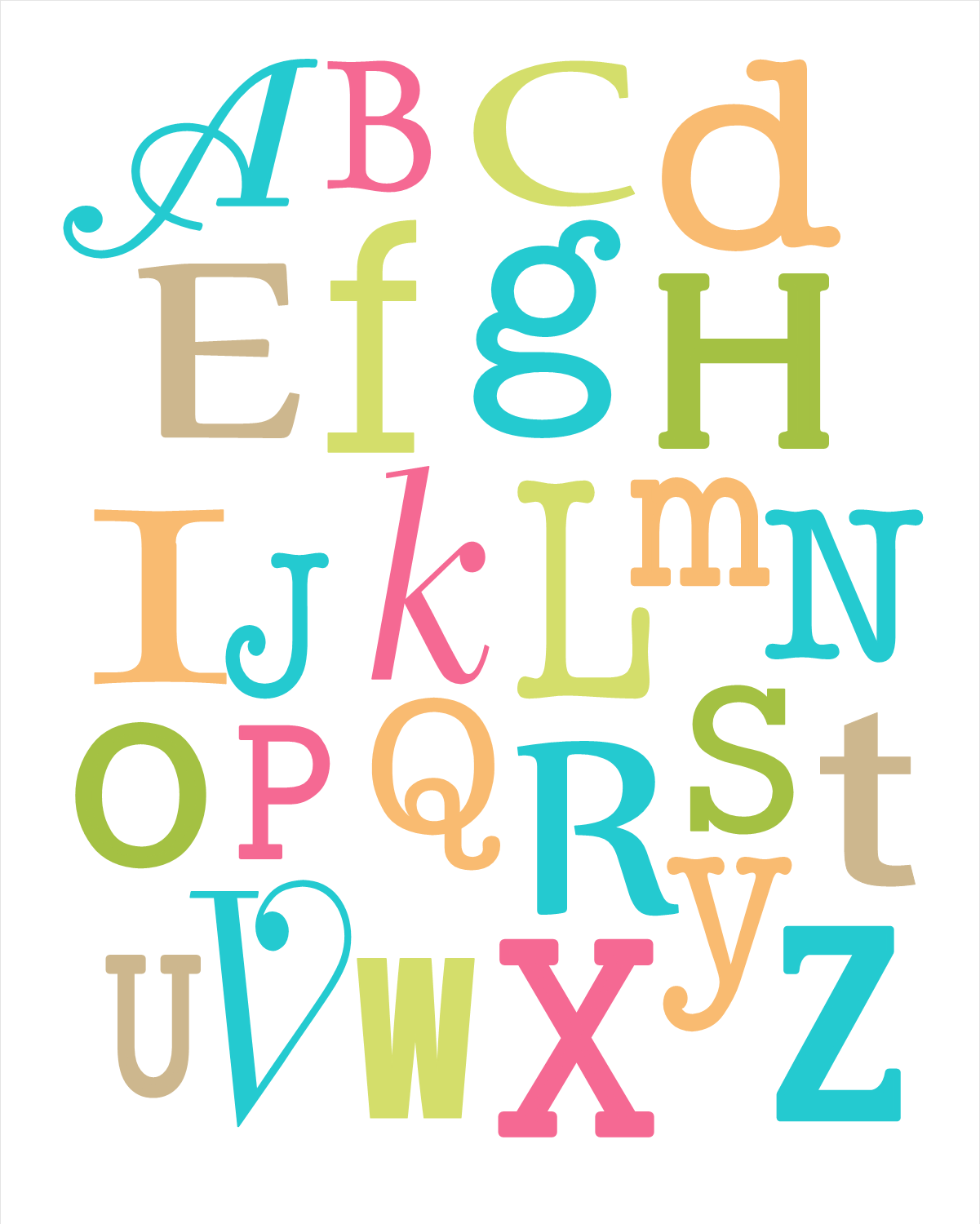 KdBuggie Boutique: Alphabet Nursery Wall Hanging Print Giveaway!!!!!