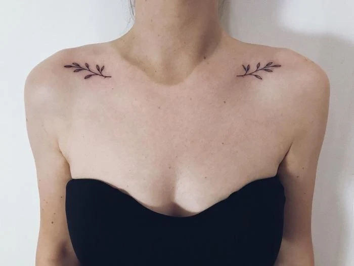 Tatuajes en la clavícula para mujeres