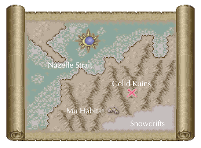 Romancing Saga 2 Frozen Sea Map