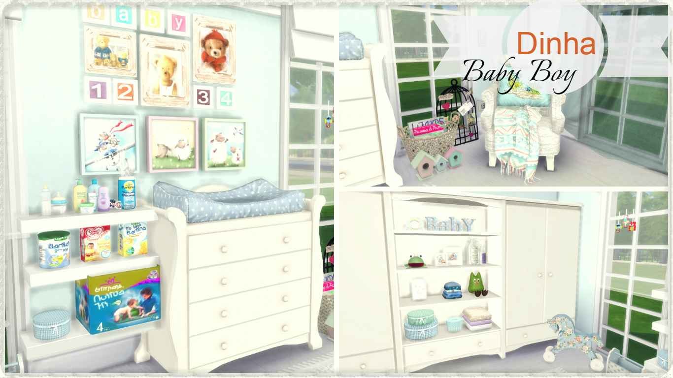 Sims 4 - Baby Boy Nursery - Dinha