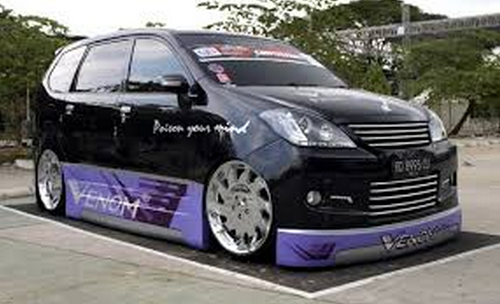 Modifikasi Mobil Avanza Warna Hitam Putih Silver Full Modifikasi Mobil Avanza Warna Hitam Putih Silver Full