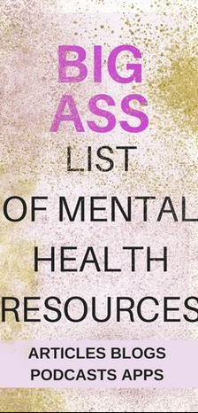 List of Mental Health Resources