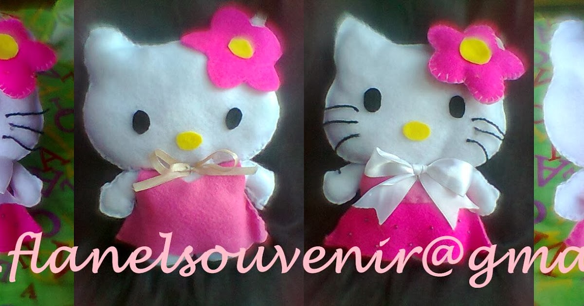 NEYSSA FLANEL  SOUVENIR Boneka  Hello  Kitty  Kreasi Kain  