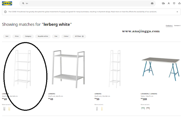 Cara check stok produk IKEA sebelum pergi shopping di store