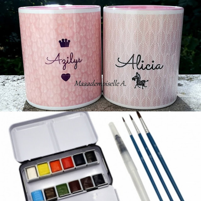 Idées cadeaux d'anniversaire pour une petite fille de 5 ans - 1. Tasse personnalisée - 2. Coffret aquarelle