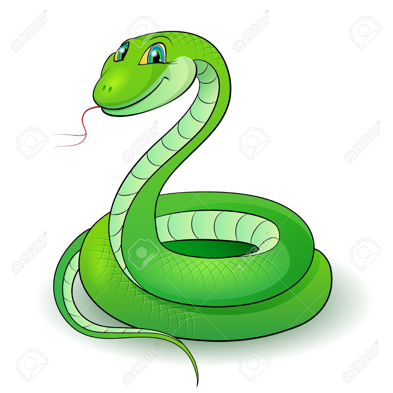 dessin serpent couleur