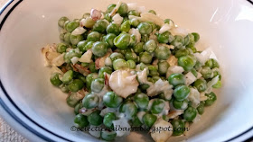 Eclectic Red Barn: Cold Pea Salad with Almonds