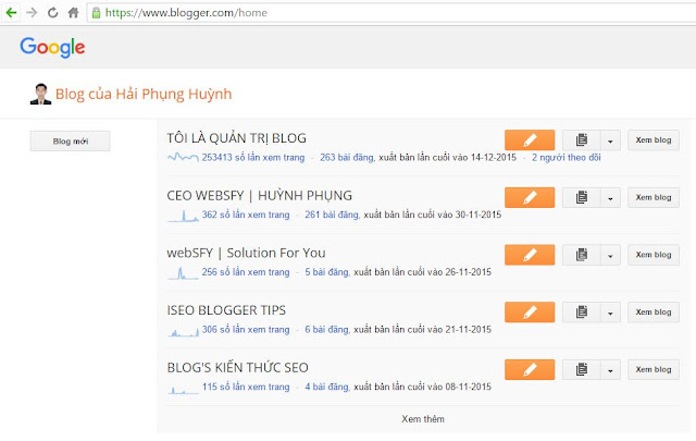 Cách tạo blogger trong 10 phút