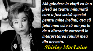 Citatul zilei: 24 aprilie - Shirley MacLaine