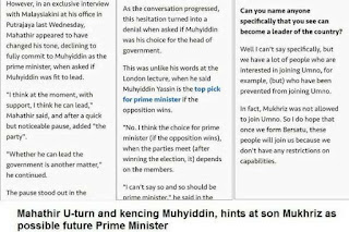 Muhyiddin Kena Kencing Lagi Oleh Mahathir