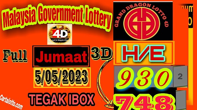 Carta Lotto Special 4D Chart (Jumaat) 5/05| 4d bim