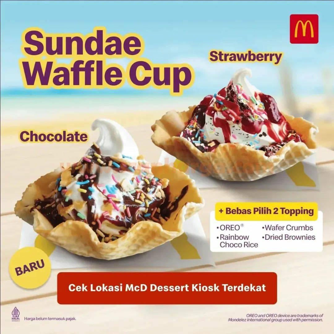 McDonalds Sundae Waffle Cup Baru dari McD