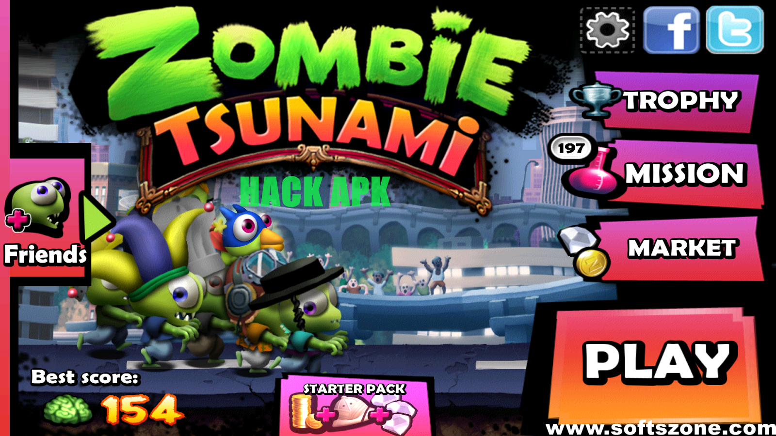 Zoombie Tsunami 3.2.0 Mod Apk [Unlimited Coins/Gems ...