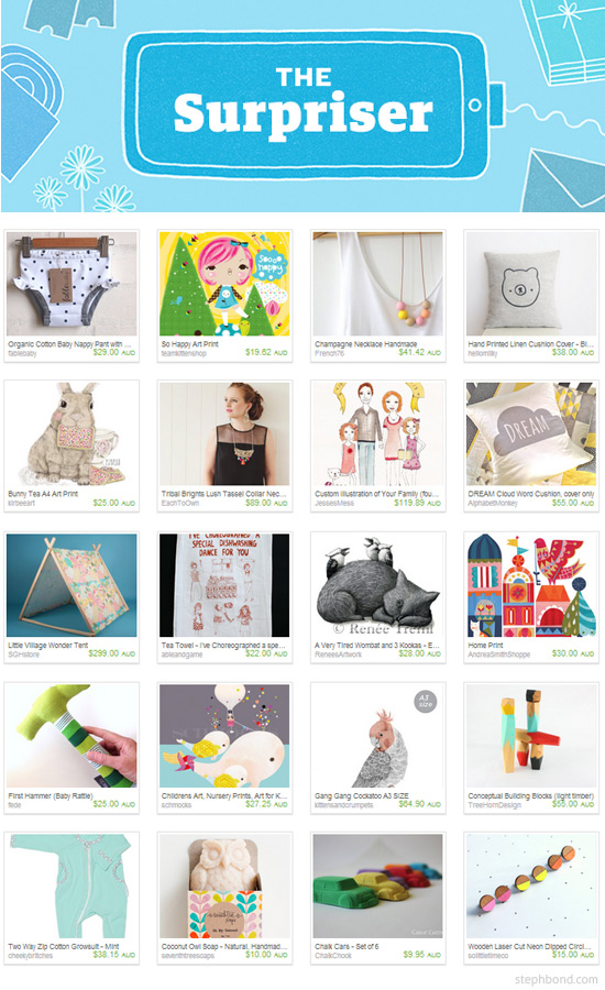 Local Etsy surprise gifts and win 75 Etsy voucher