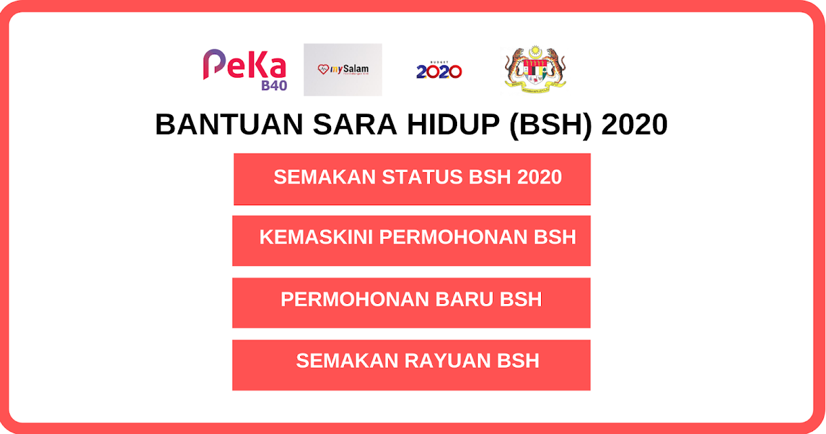 Bsh 2020 Semakan Status Bantuan Sara Hidup Fasa 1 Januari