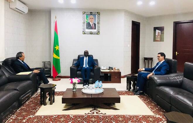 وزير الخارجية الموريتاني يستقبل سفيري المغرب والجزائر