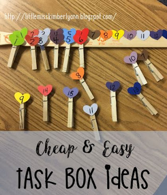 Cheap & Easy Task Box Ideas in Special Education