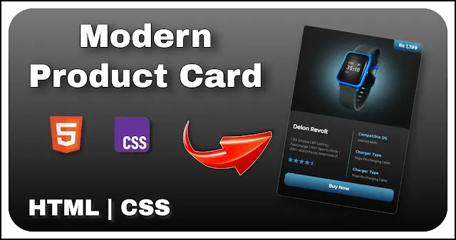 create-modern-product-card-using-html-and-css