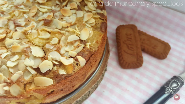 Tarta de manzana y speculoos 