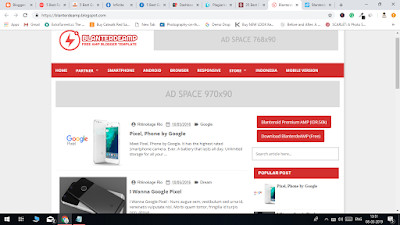 Blanterde AMP Blogger Template