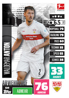 Topps Match Attax Bundesliga Extra 2020-2021 VfB Stuttgart Set