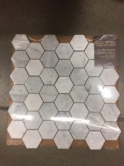 medium marble hexagon tile