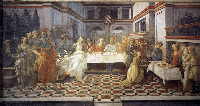 Fra Filippo Lippi - Banquete de Herodes - ca. 1452-65