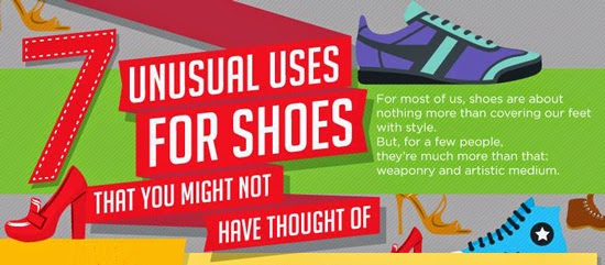 7 UNUSUAL USES FOR SHOES THAT YOU MIGHT NOT HAVE THOUGHT OF