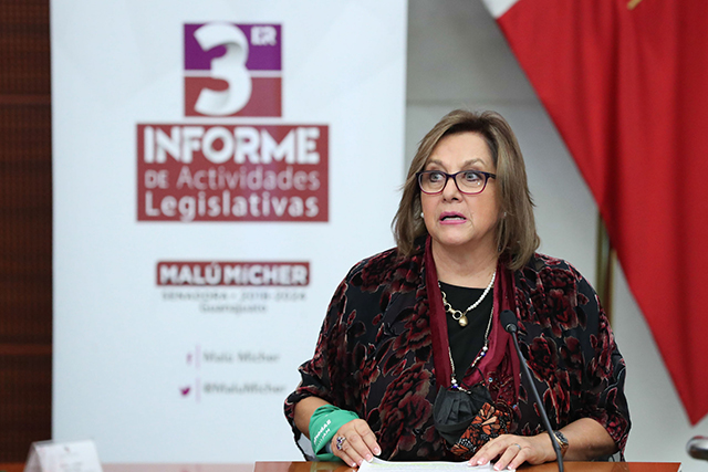 Se acabaron las interpretaciones jurídicas, afirma la presidenta de la Comisión para la Igualdad de Género en su Tercer Informe.