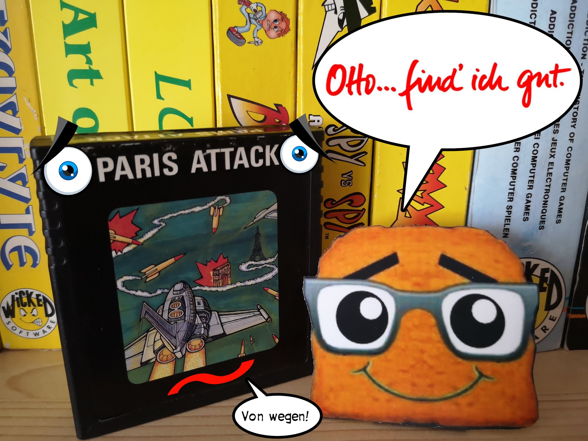 Atari 2600 Spielkartusche Paris Attack