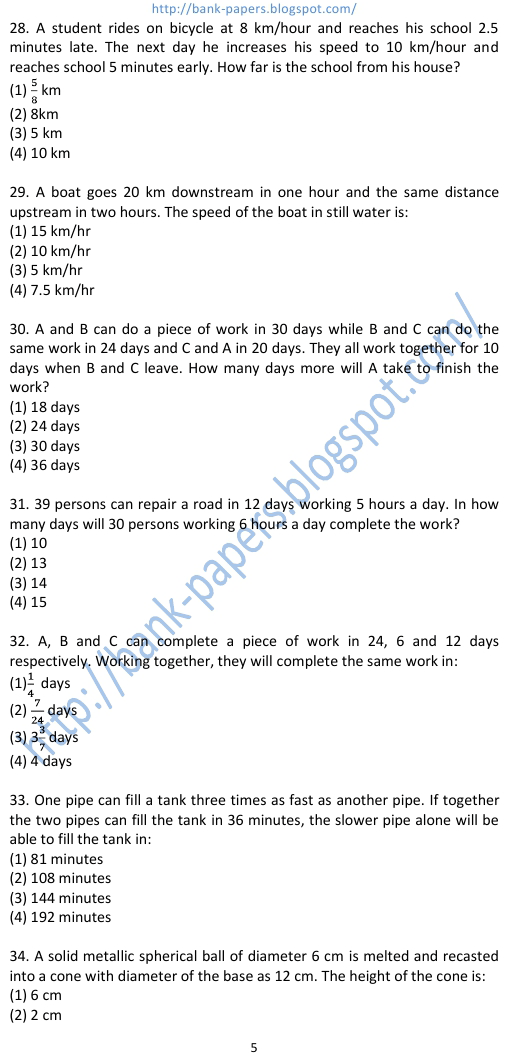 quantitative aptitude for bank po exam