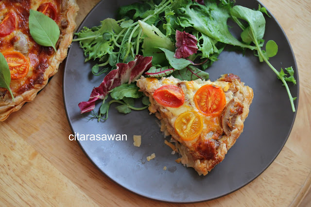 Quiche Cendawan dan Tomato ~ Resepi Terbaik