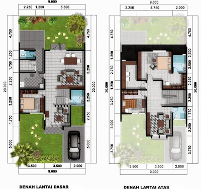 Gambar Contoh Sketsa Rumah Minimalis