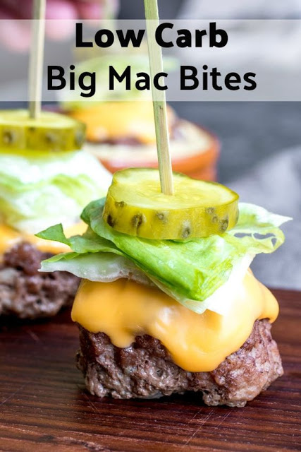 Low Carb Big Mac Bites