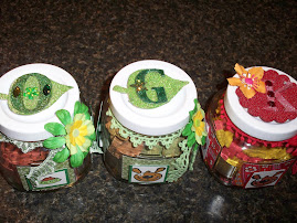 Three more dog treat jars made for my coworkers and their pets.