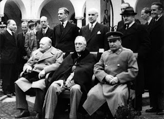 The "Huge Three" at the Yalta Conference