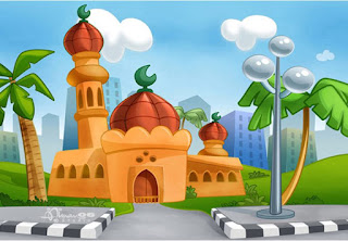 Gambar Kartun Masjid Cantik dan Lucu 201707