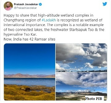 Tso Kar Wetland Complex, Ladakh: Country's New Wetland of International Importance