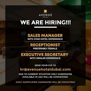 Hotel Jobs in UAE | Restaurant Jobs in UAE